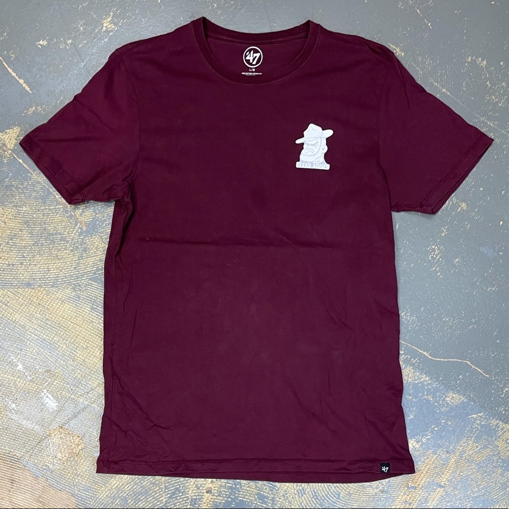 Texas A&M Retro Shirt Medium NCAA Aggies Maroon Flag ‘47 Football SEC